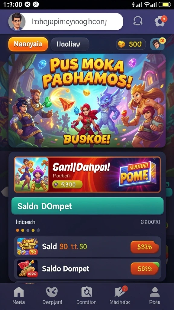 Tampilan awal 8768 yang menarik dan penuh warna.