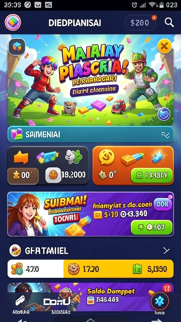 Karakter utama dalam aksi mengatasi rintangan.