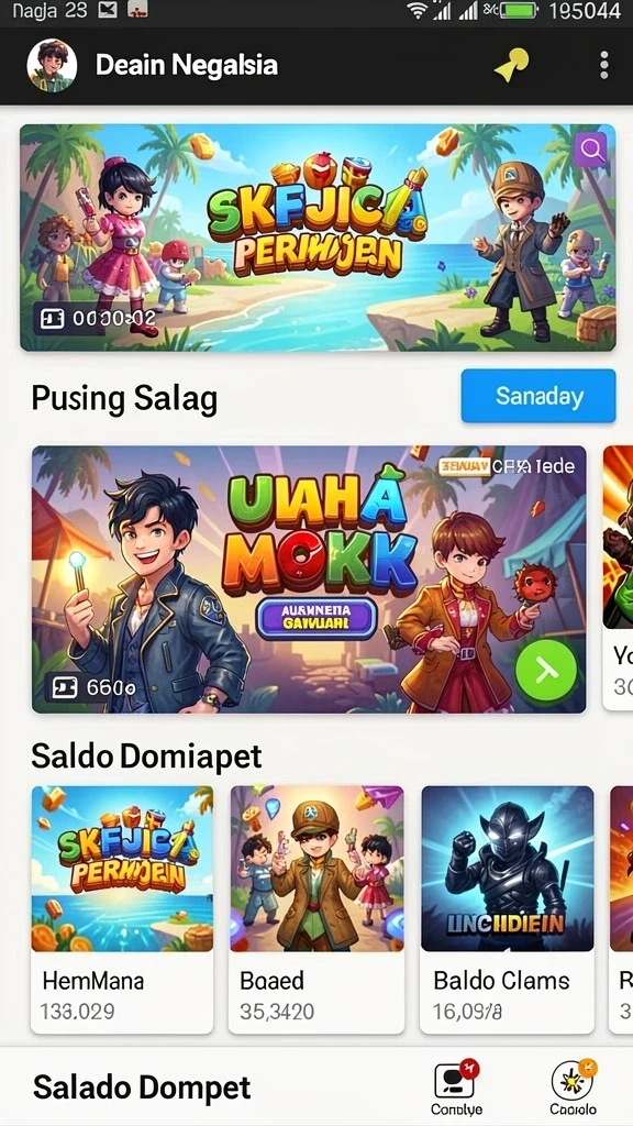 Karakter unik yang dapat dibuka.