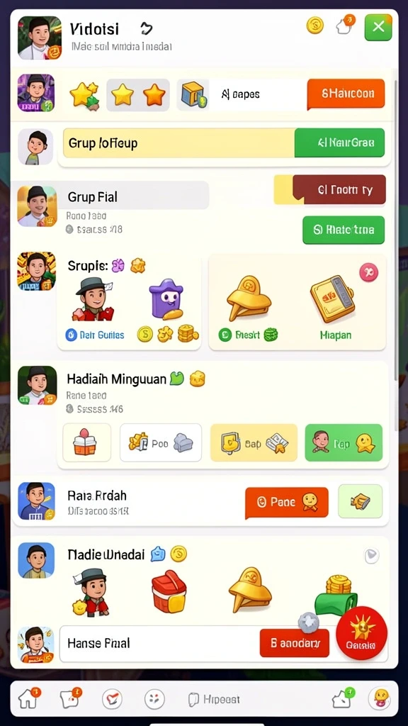 Fitur reward yang beragam dan menarik untuk pemain.