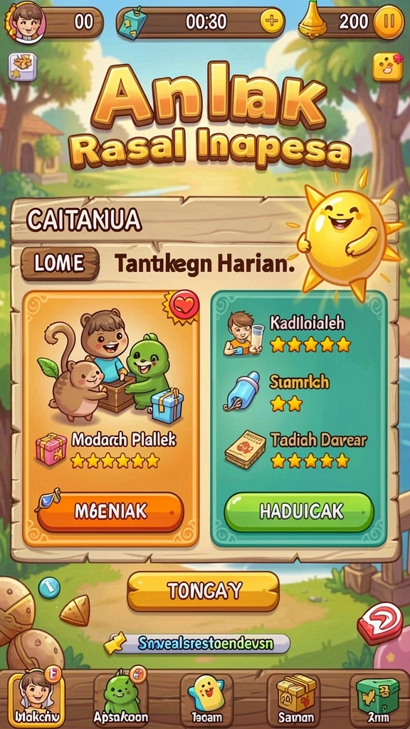 Karakter utama siap menghadapi tantangan.