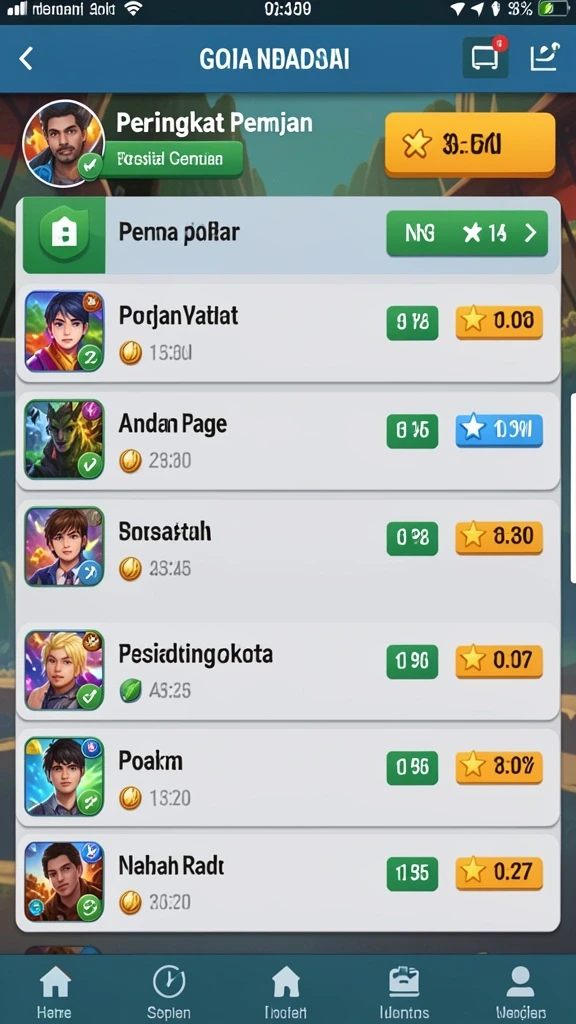 Pengaturan level yang menantang dan seru.