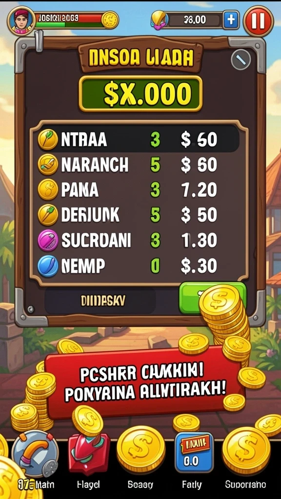 Tampilan menarik dengan grafis yang warna-warni.