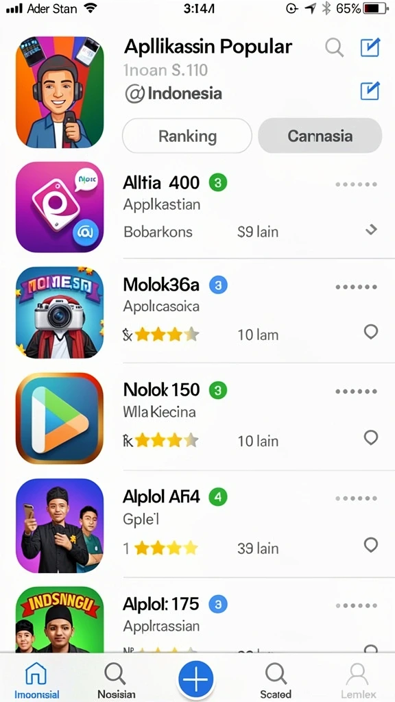 Tampilan antarmuka yang menarik dan user-friendly.