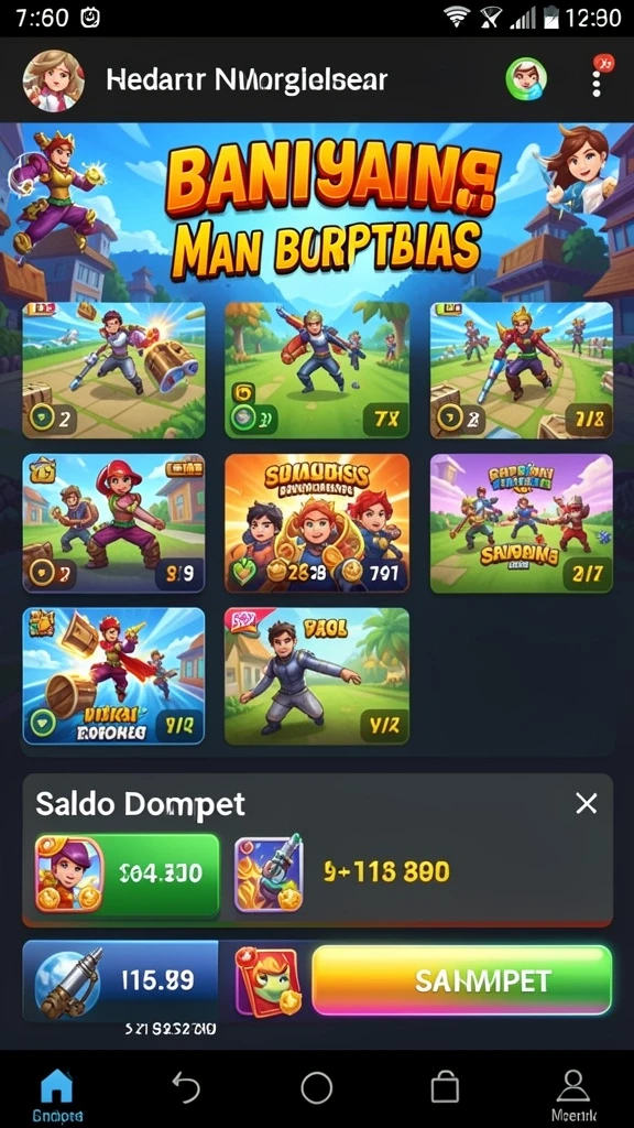 Pilihan permainan slot yang beragam.