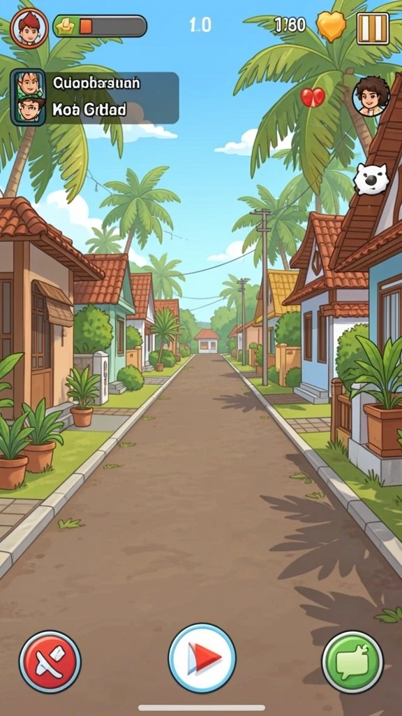 Keseruan bermain dengan teman-teman secara online.