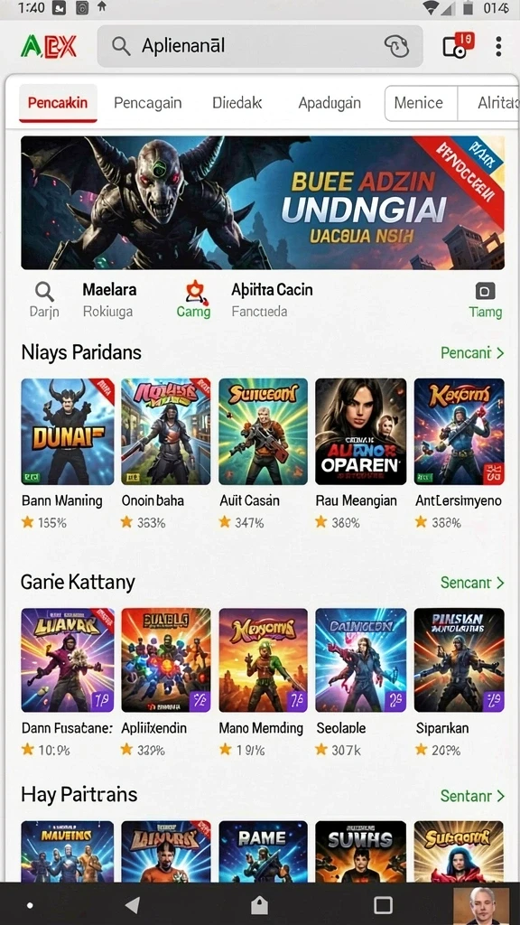 Tampilan utama SAPITOTO dengan antarmuka yang menarik.