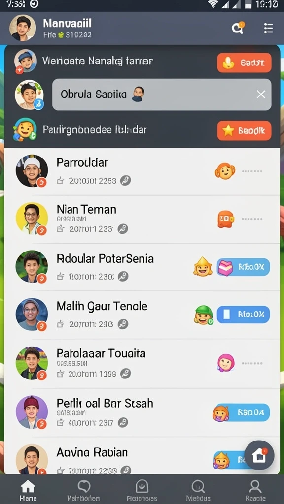 Komunitas pemain aktif dengan fitur chat.