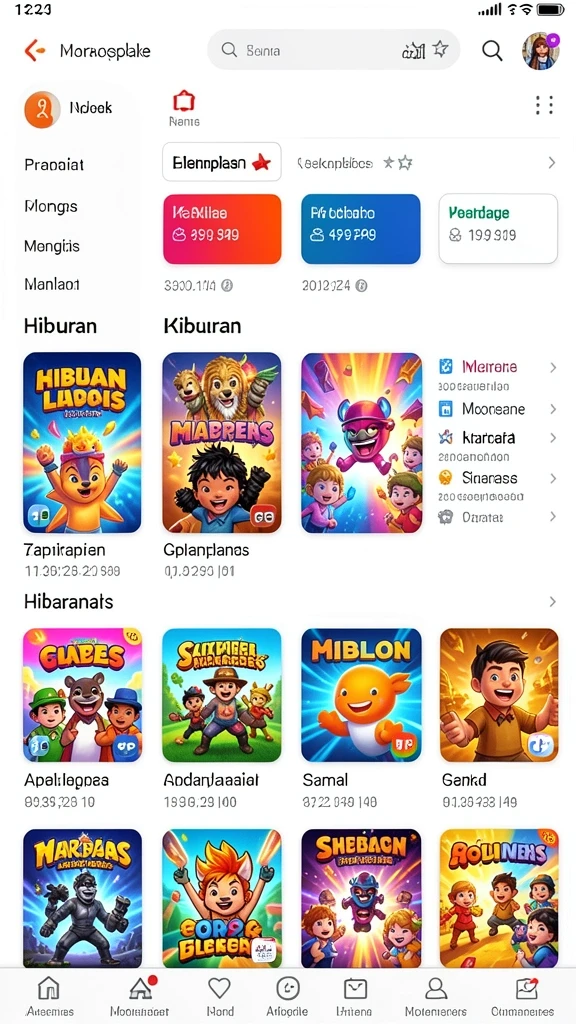 Variasi permainan yang beragam untuk semua usia.