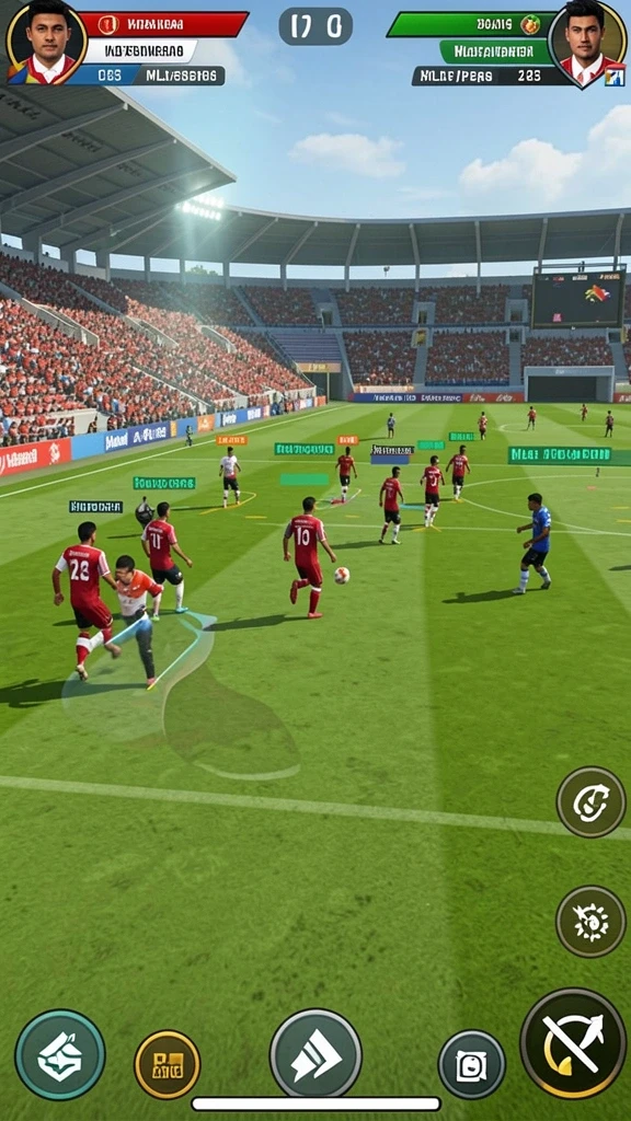 Screenshot menampilkan grafis indah di level permainan.